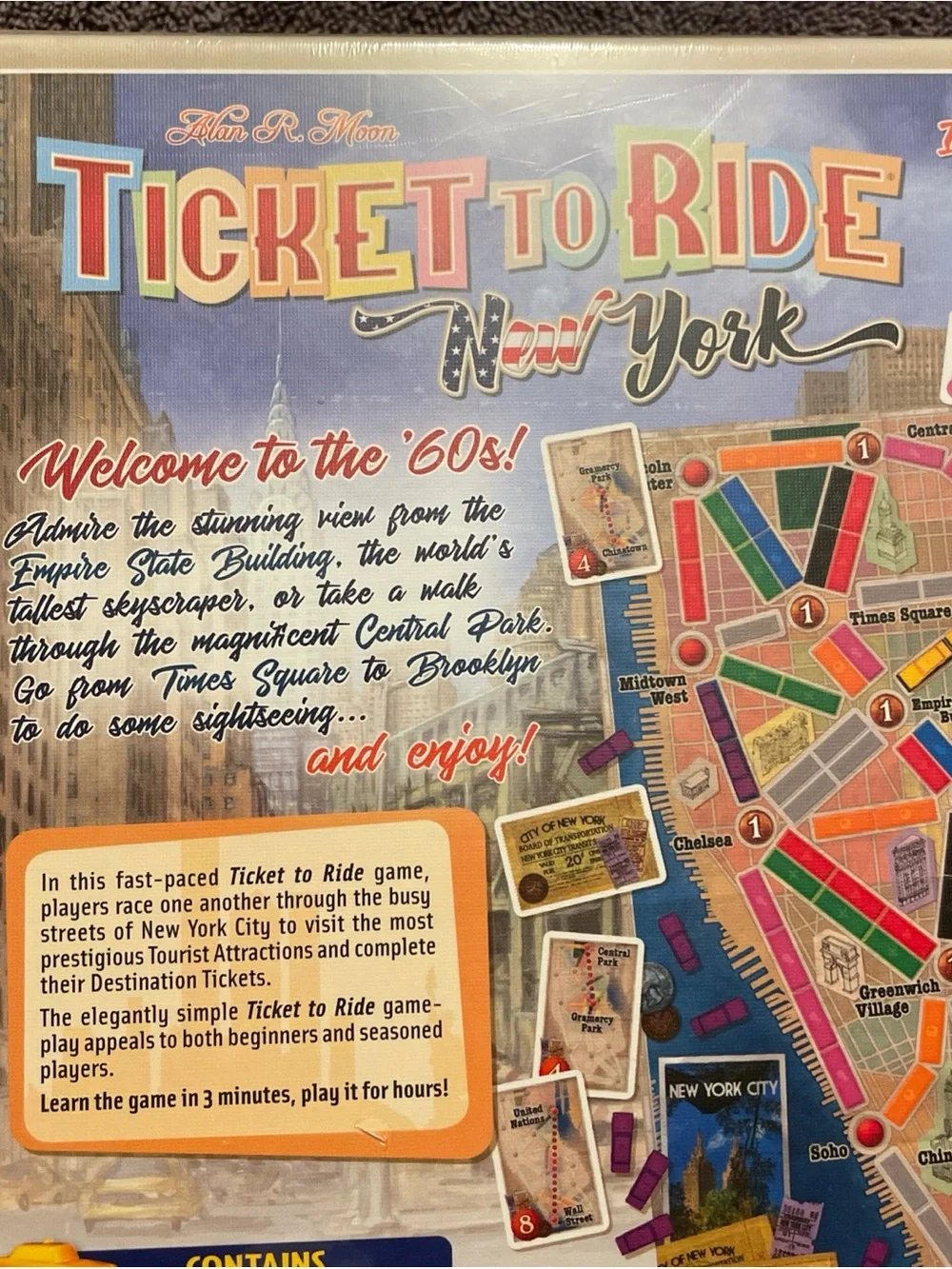 Ticket to Ride New York~Days of Wonder Board Game~New